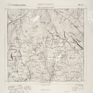 036 III-SO (MONTI LESSINI) Anno: 1886