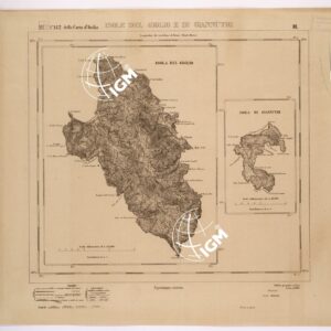 142 III (ISOLE DEL GIGLIO E DI GIANNUTRI ( Carta al 25.000 )) Anno: 1883