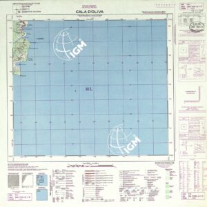166 II-SE (CALA D'OLIVA (vegetazione e reticolato)) Anno: 1958