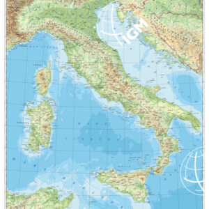 Fisica (Carta Italia Fisica scala 1:1.500.000) Anno: 2017