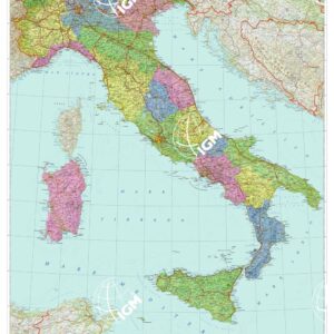 Regioni (Carta delle regioni d'Italia scala 1:1.500.000) Anno: 2018